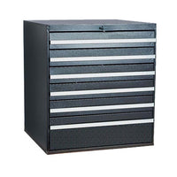 Drawer System Knob Lock With 3 Inch High Dividers With Six Drawers And Silver Handle