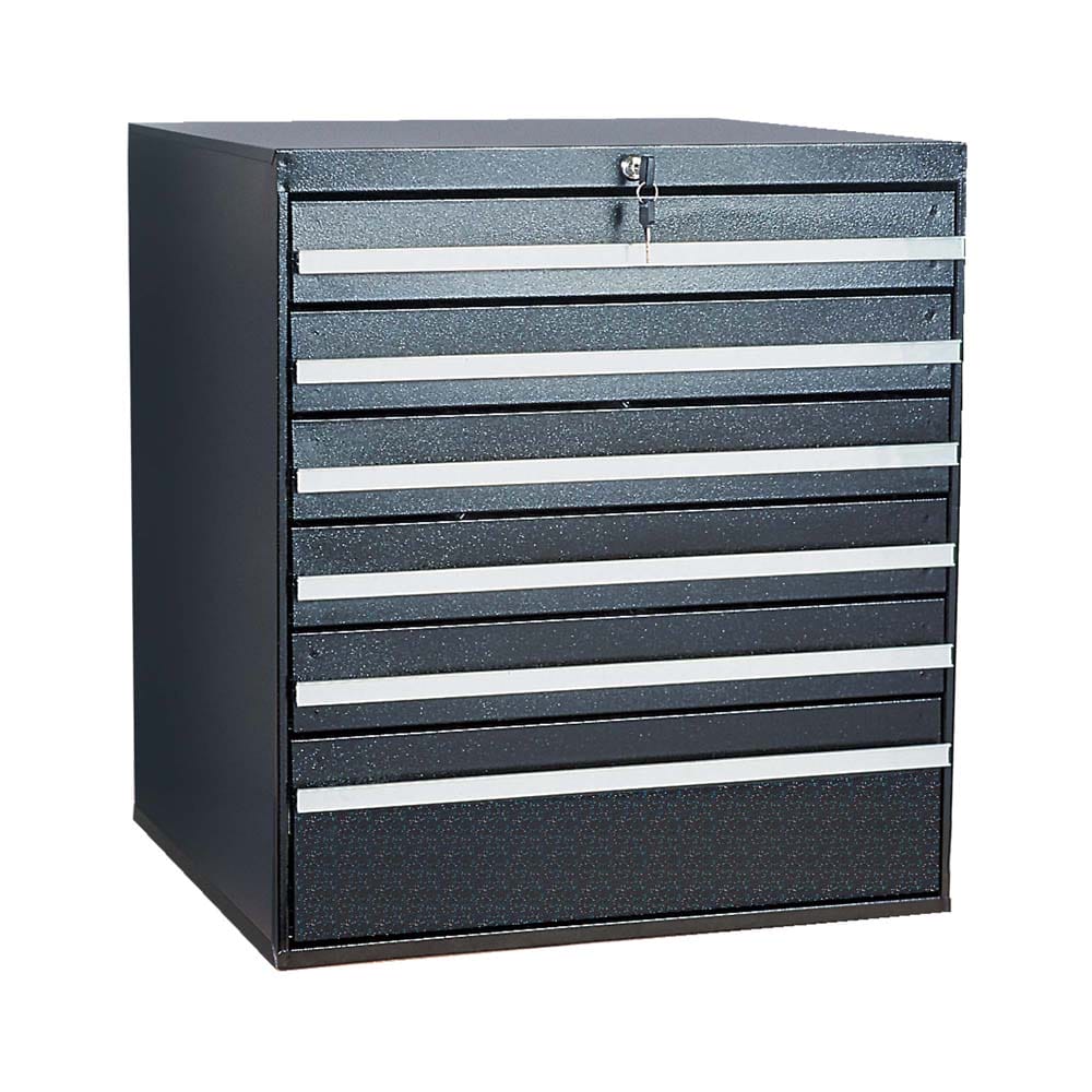 Drawer System With Lockable Drawers And 3 Inch High Dividers With Eight Additional Drawers