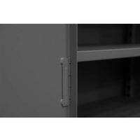 Durham 4 Shelves Lockable Storage Cabinet With A Hinge And Shelving Inside