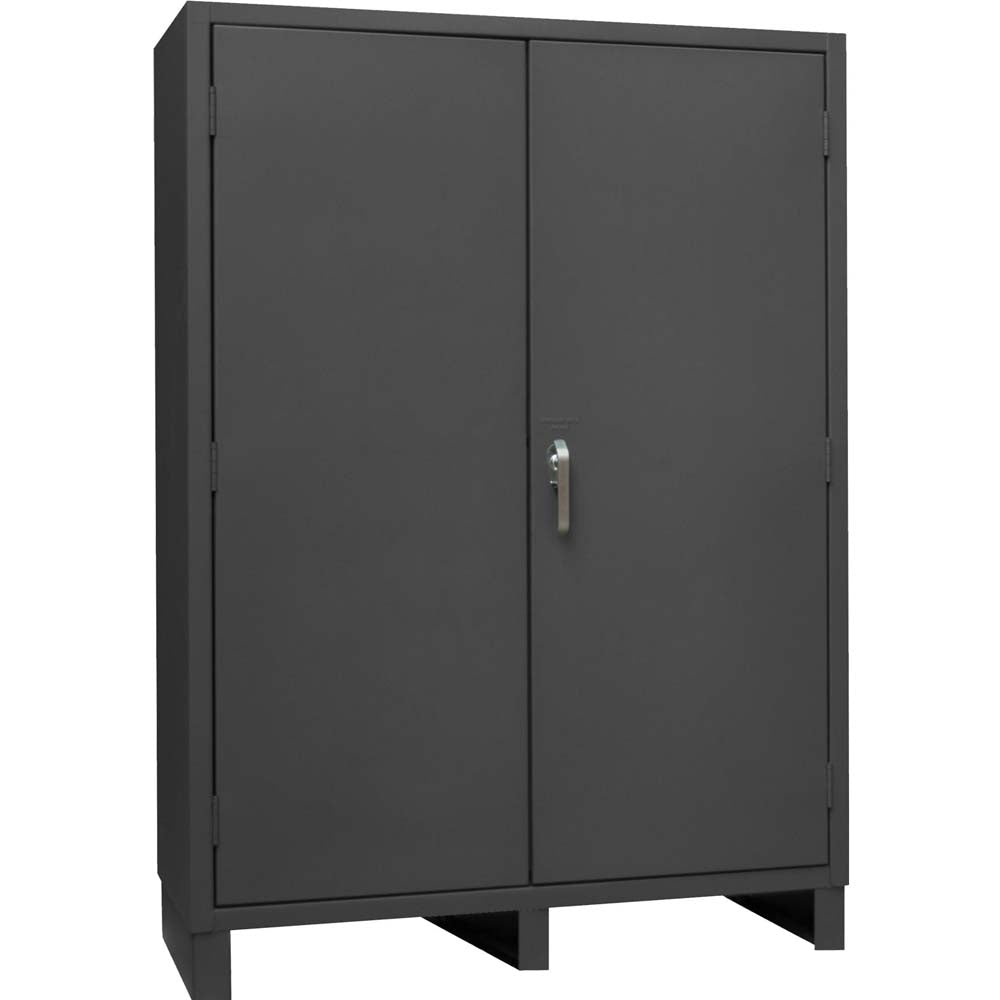 Durham Louvered Panel Cabinet With Two Doors And A Handle