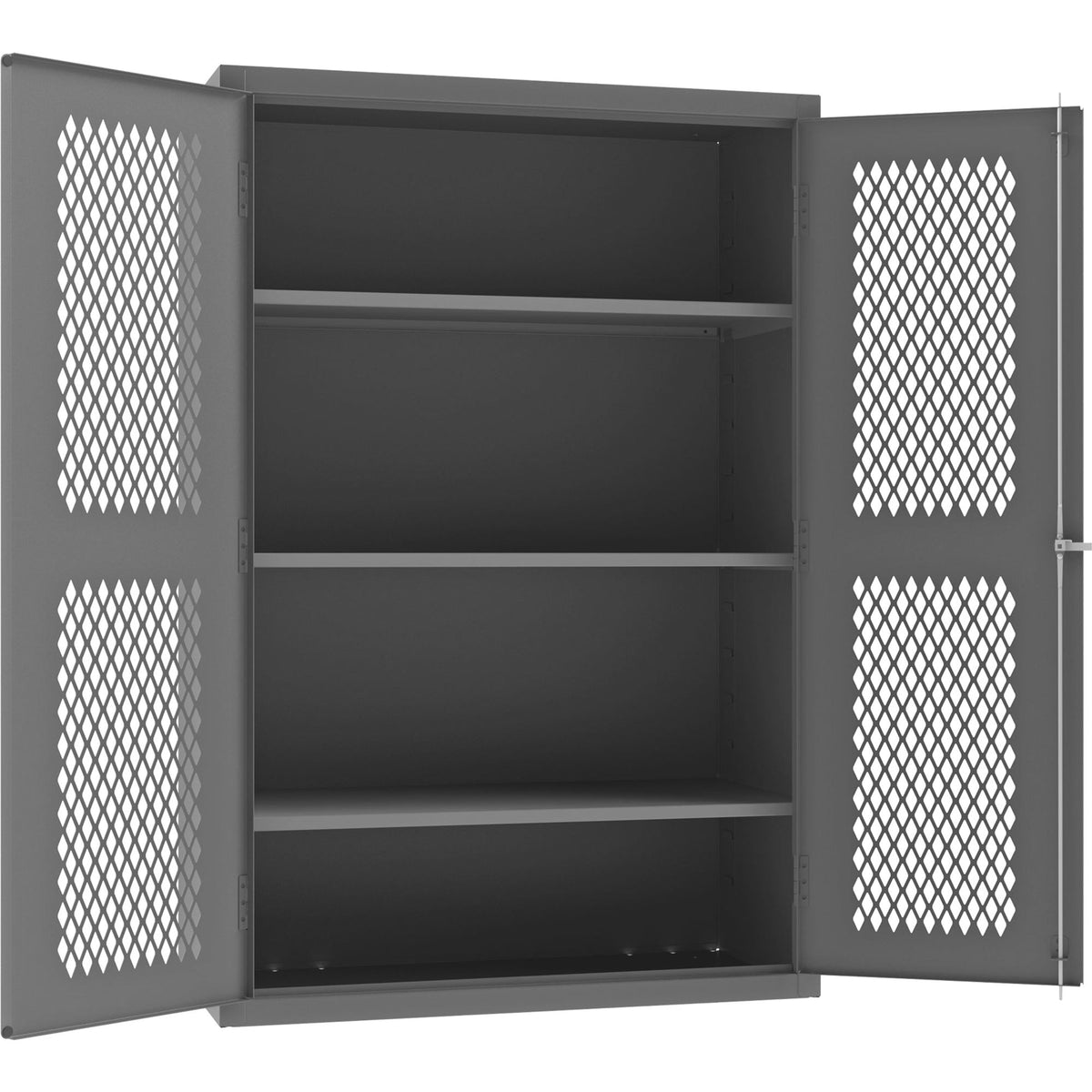Dark Slate Gray Durham Shelf Cabinet 3 Shelves 48 X 24 X 72