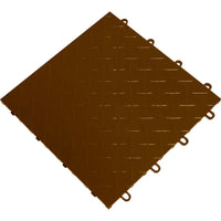 Espresso Racedeck Tiles With A Diamond Plate Pattern Featuring Raised Ridges