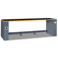 Extra Long Industrial Workbench With Integrated Cable Management And Reinforced Support Structure