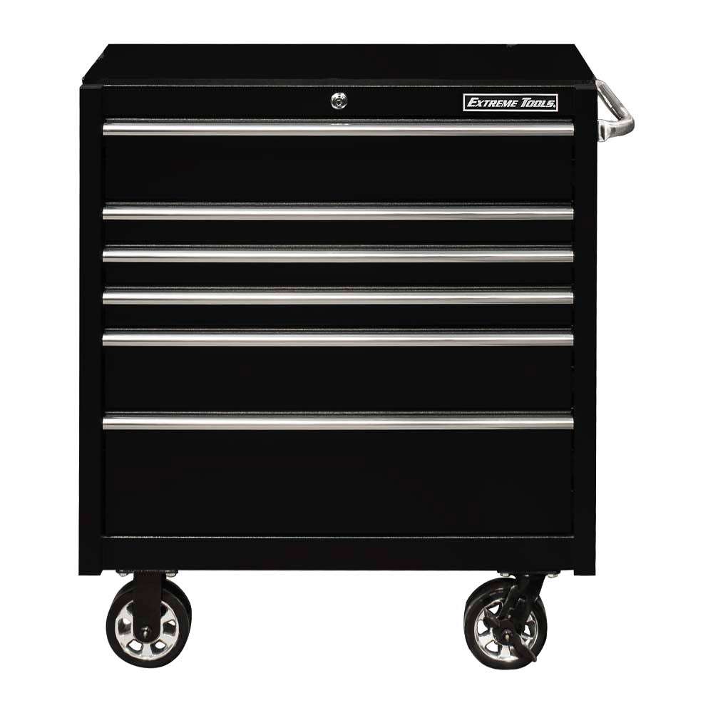 Extreme Tools Black 36Inch 6 Drawer Roller Cabinet