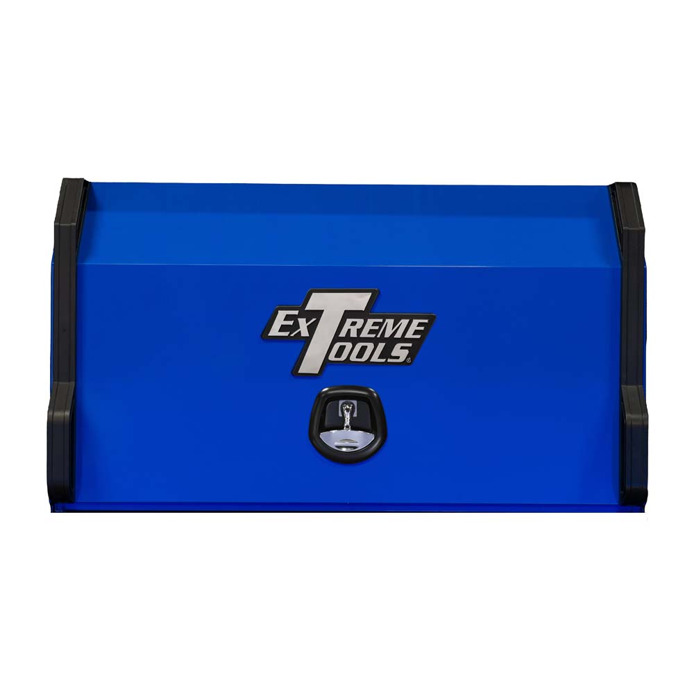 Extreme Tools Portable Workbench 41 Inch With The Extreme Tools Logo On The Front And A Lockable Latch