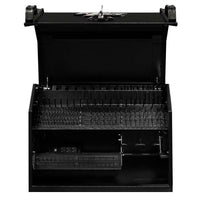Extreme Tools Portable Workstation With Multiple Compartments And A Power Strip Inside