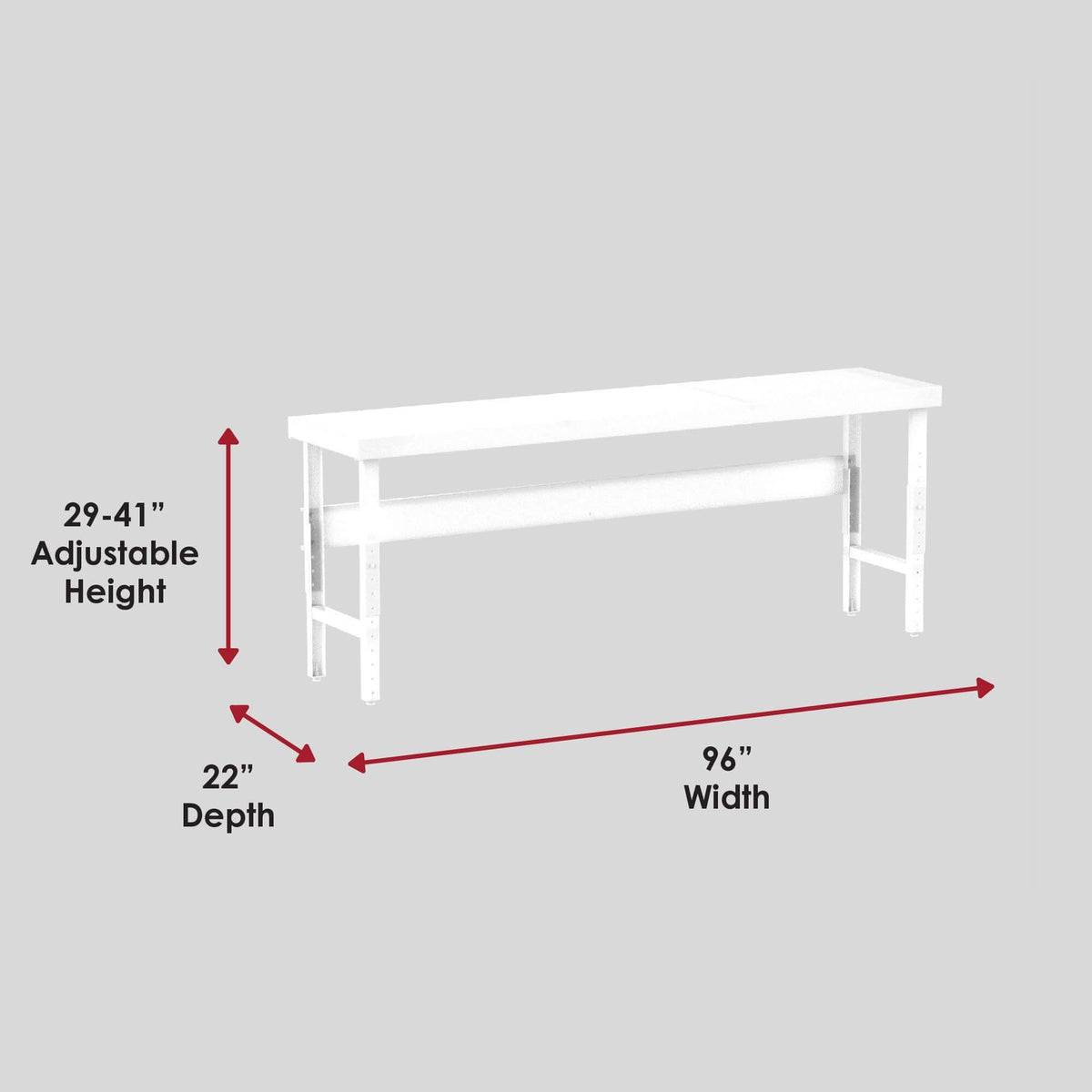 Valley Craft Adjustable Height Work Tables