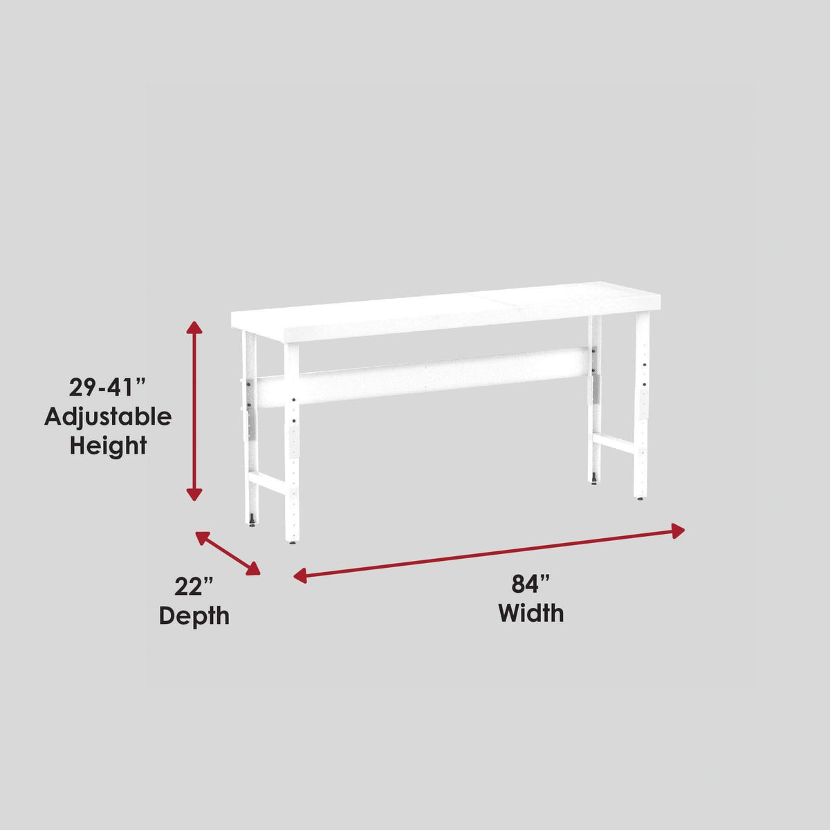Valley Craft Adjustable Height Work Tables