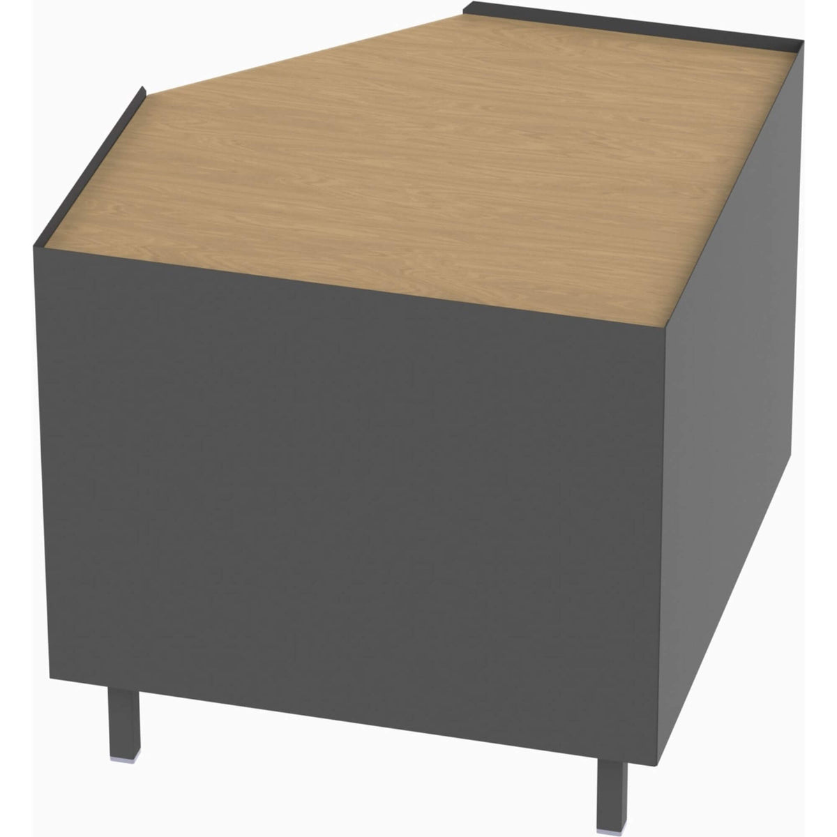 Dim Gray Optional Tops for Workbenches: Butcher Block &amp; Rubber Mat Tops
