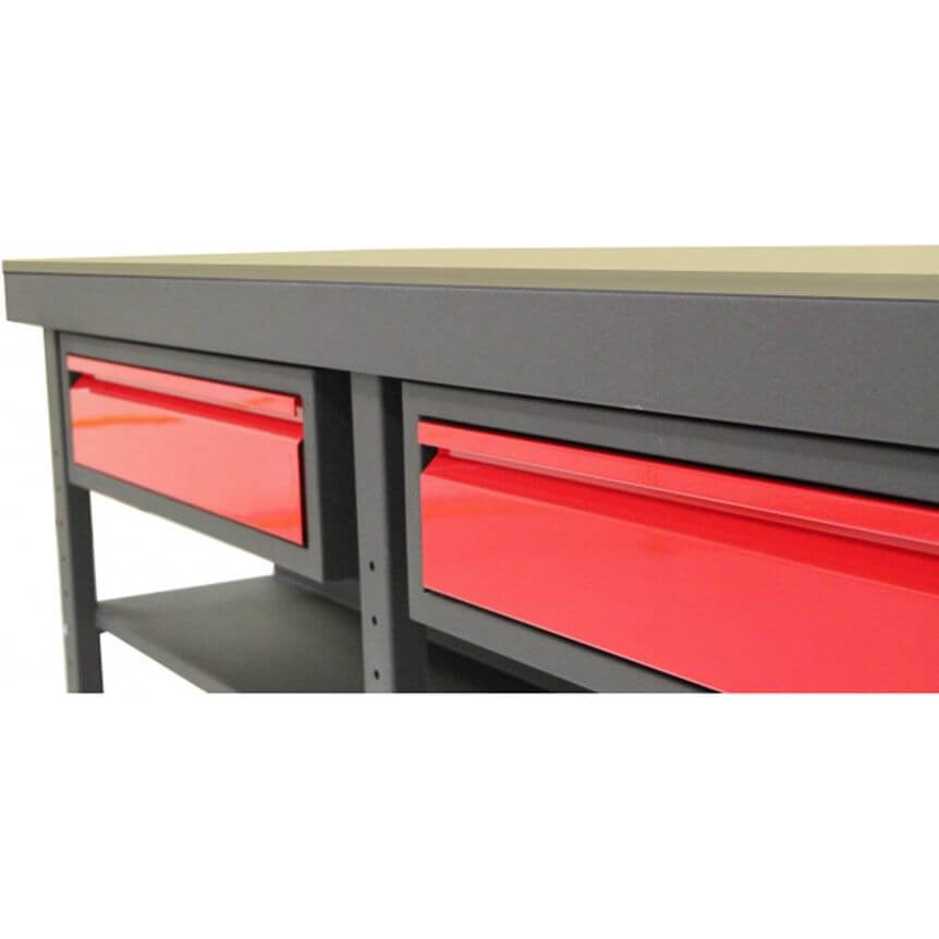 Dim Gray Optional Tops for Work Tables: Hardboard & Rubber Mat Tops