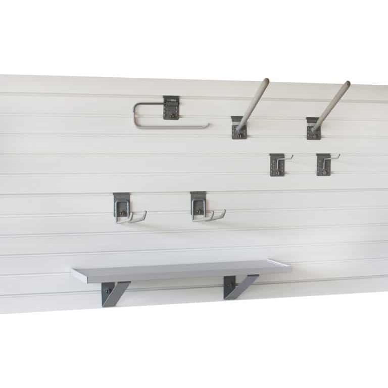 Light Gray storeWALL Home Fitness Kit - 3 Slatwall Panel
