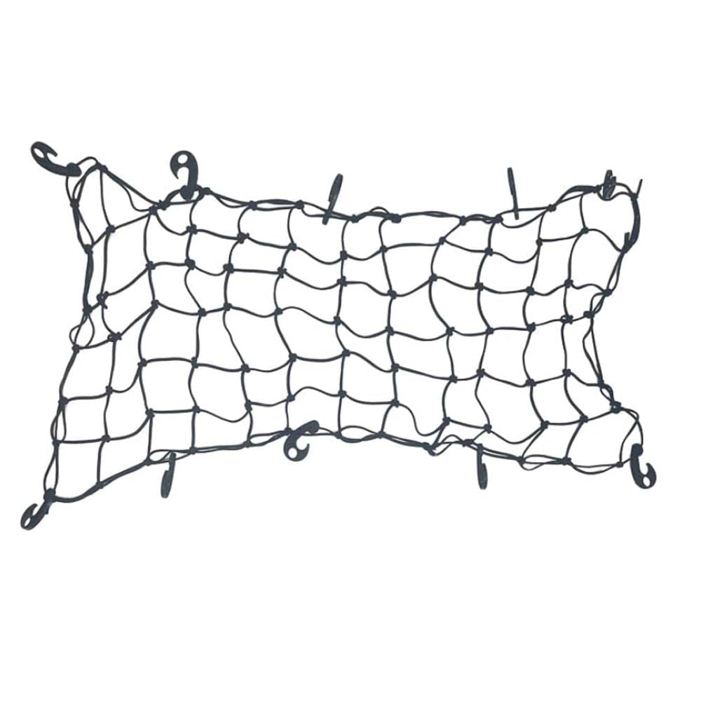 Flexible Black Cargo Net With Multiple Hooks