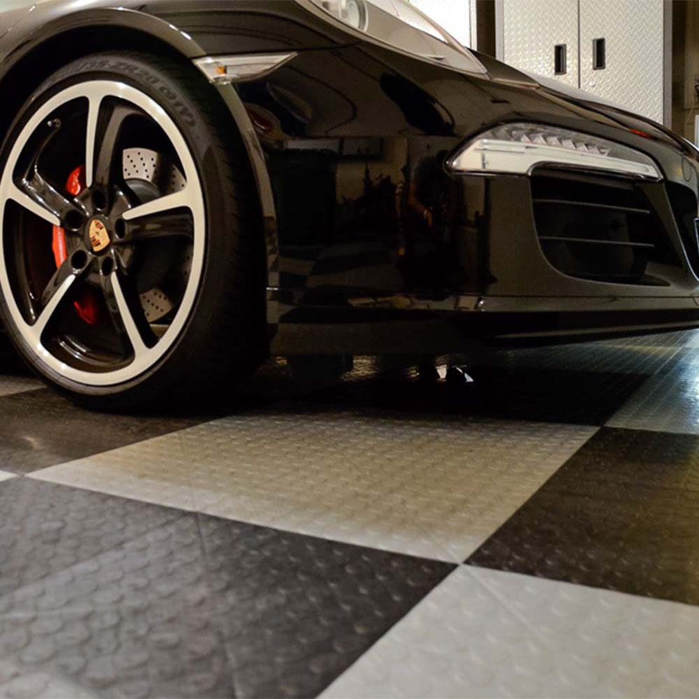 RaceDeck CircleTrac Garage Flooring Tiles - Durable & Easy Install
