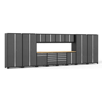 Garage Cabinet Set Pro 3.0 Series 14 Piece With Multi Function Cabinet With Multiple Tall Cabinets, Overhead Cabinets, And Base Cabinets