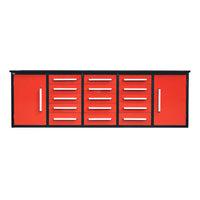 Garage Storage Cabinet With Two Side Doors And Three Center Drawer