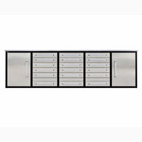 Garage Tool Storage Cabinet With A Stainless Steel Top