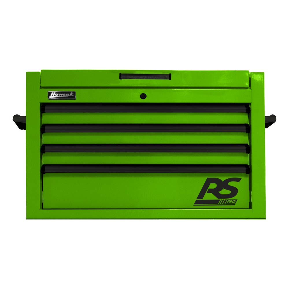 Green Homak 36 RS Pro Top Chest With Multiple Drawers And The RS Pro Logo On The Front