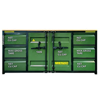 Green Industrial Workbench Styled With Side Drawers
