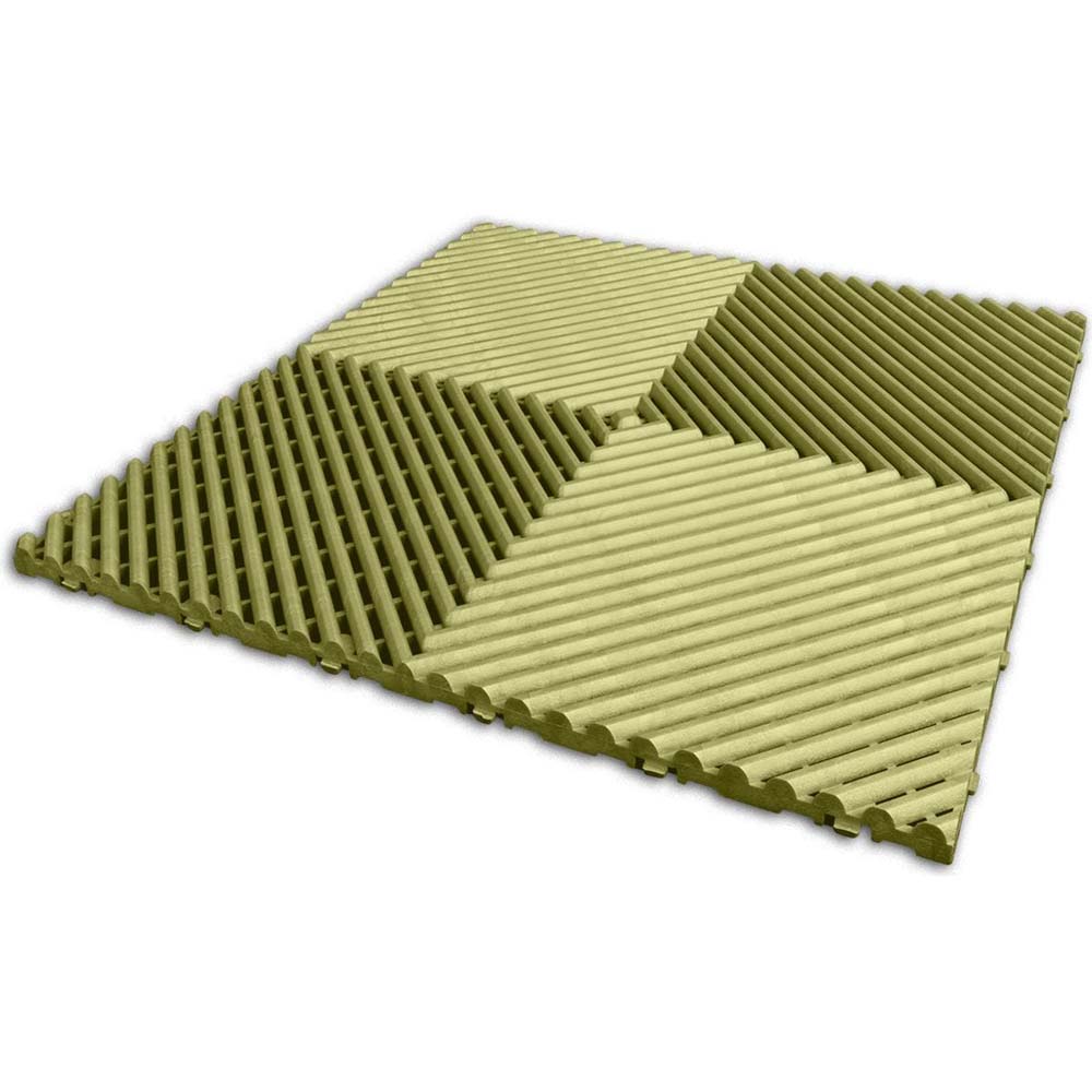 Green Light Race Deck Free Flow XL Tiles Arranged In A Geometric Pattern Featuring A Ribbed Texture