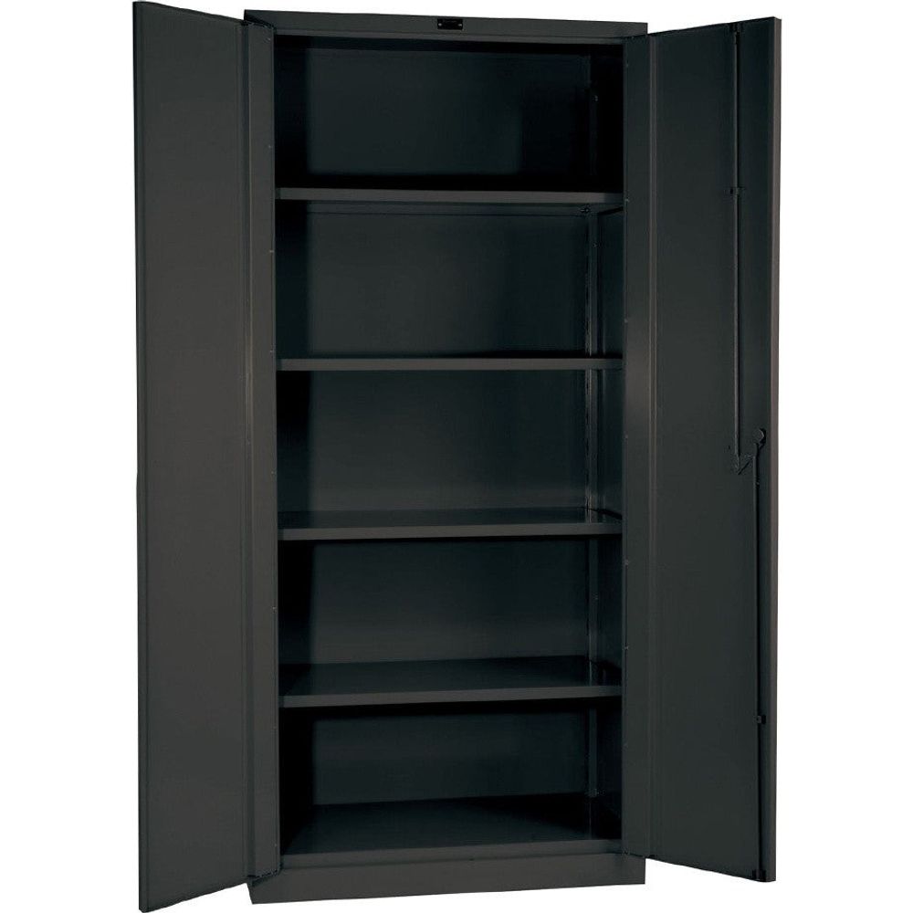 Dark Slate Gray Hallowell DuraTough Heavy Duty 4 Shelves Combination Cabinet 60&quot;W x 24&quot;D x 78&quot;H