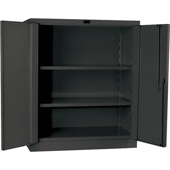 Dark Slate Gray Hallowell DuraTough Extra Heavy Duty 3 Shelves Storage Cabinet 36&quot;W x 21&quot;D x 42&quot;H