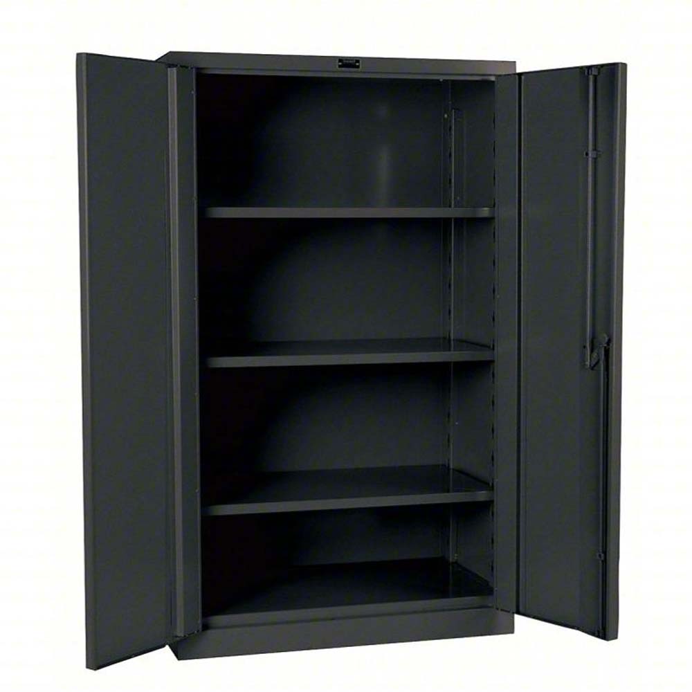 Hallowell DuraTough Classic Series Heavy-Duty Storage Cabinet With Open Doors And Four Shelves Inside