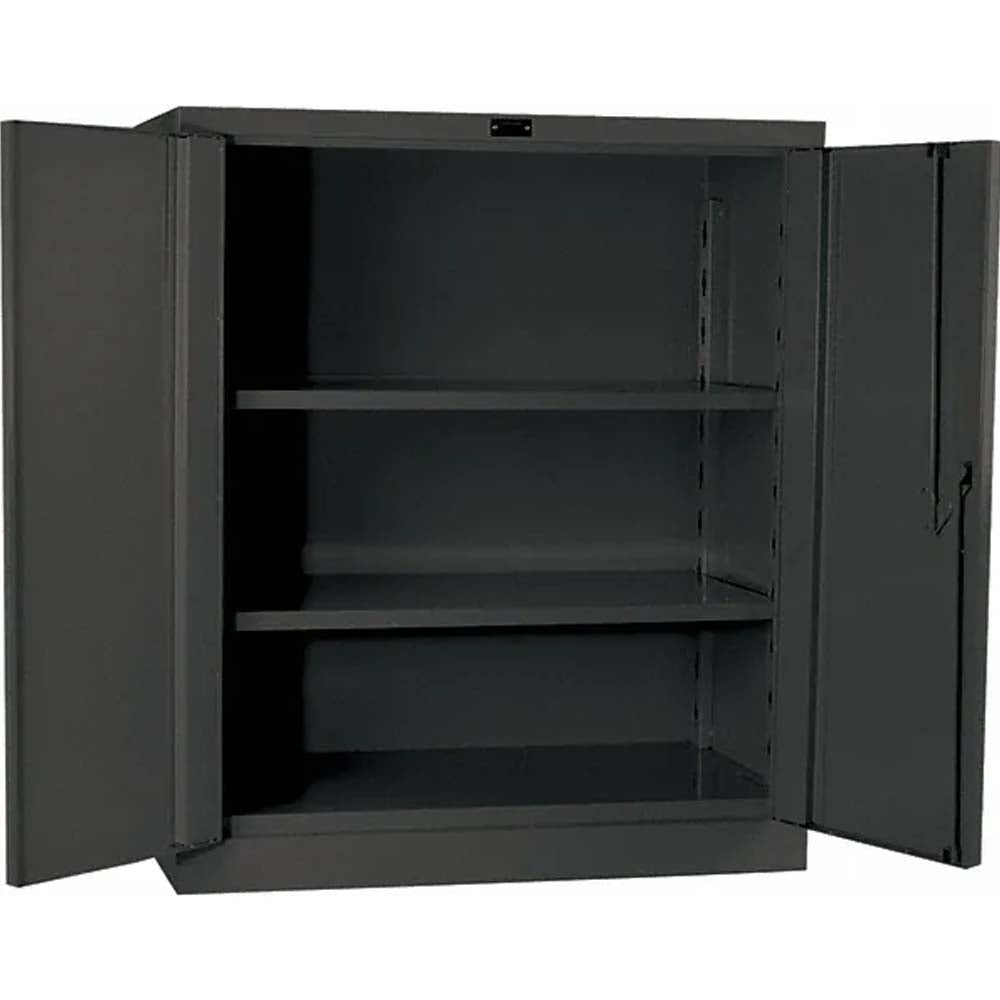 Hallowell DuraTough Galvanite Series Cabinet 36W x 21D With Two Open Doors And Two Shelves Inside