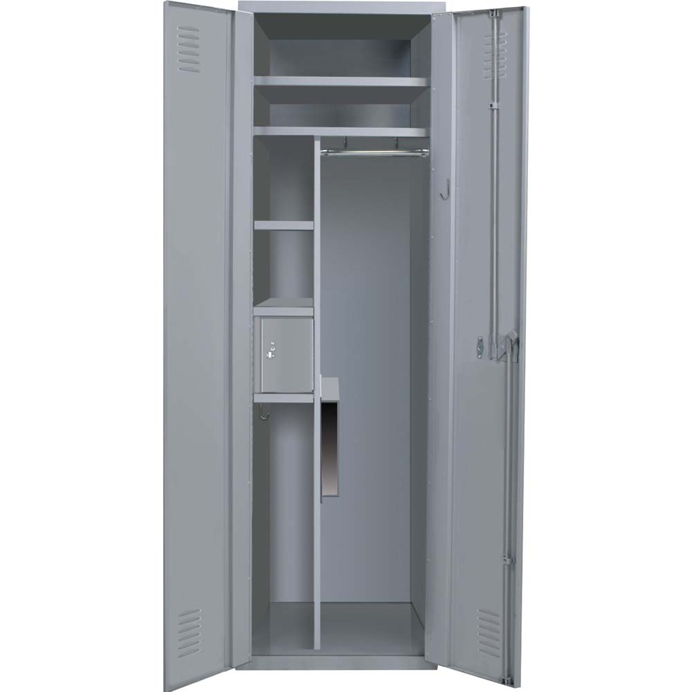 Hallowell TaskForceXP Emergency Response Locker With Multiple Shelves A Hanging Rod And A Small Lockable Compartment