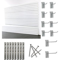 Lavender storeWALL Large Heavy Duty Starter System - 8 Slatwall Panels