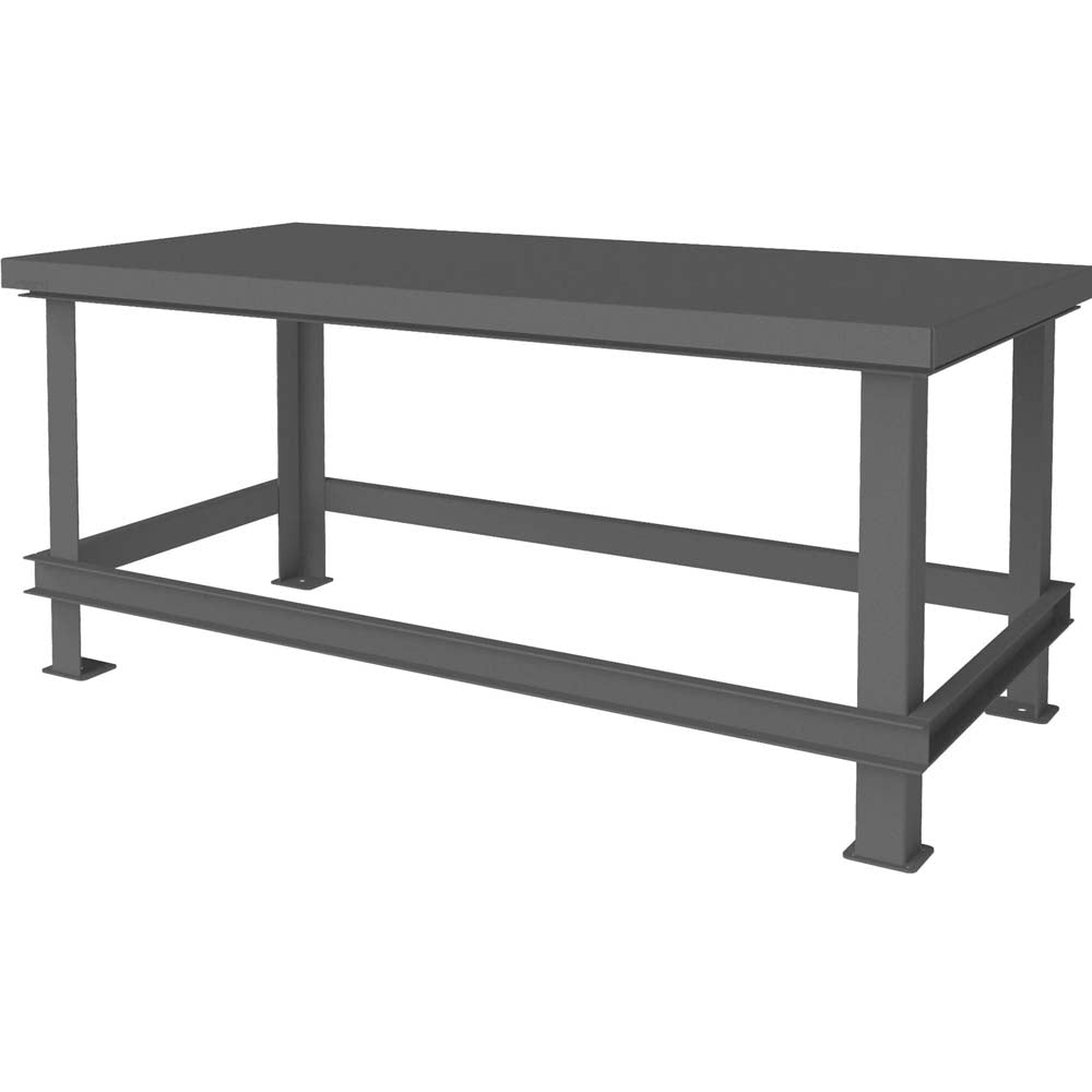 Heavy Duty Work Table 72x36 Durham With A Flat Top And Four Legs