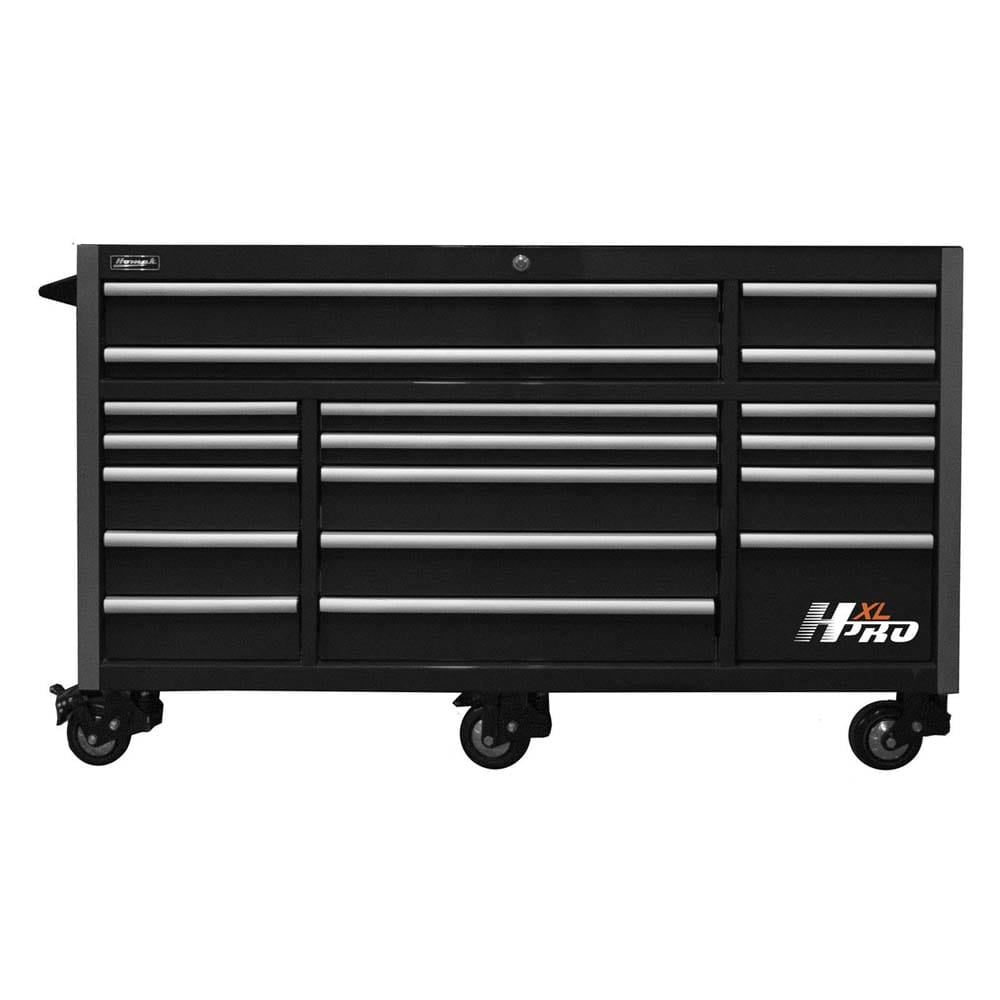Homak 72 Big Dawg HXL Pro Series CTS Roller Cabinet With Multiple Drawers And Compartments Featuring A Lock And Wheels For Mobility