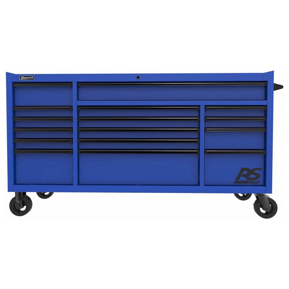 Large Blue Homak 72 RS Pro 16 Drawer With Multiple Drawers And Wheels