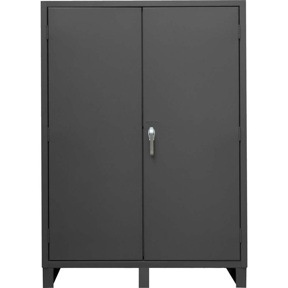 Louvered Panel Cabinet Durham With Two Doors And A Central Handle