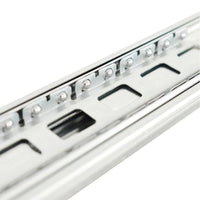 Macro Shot Highlights A Metal Ball Bearing Drawer Slide Rail