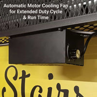 Majic Attic Lift auxiliary motor cooling fan with its power dial