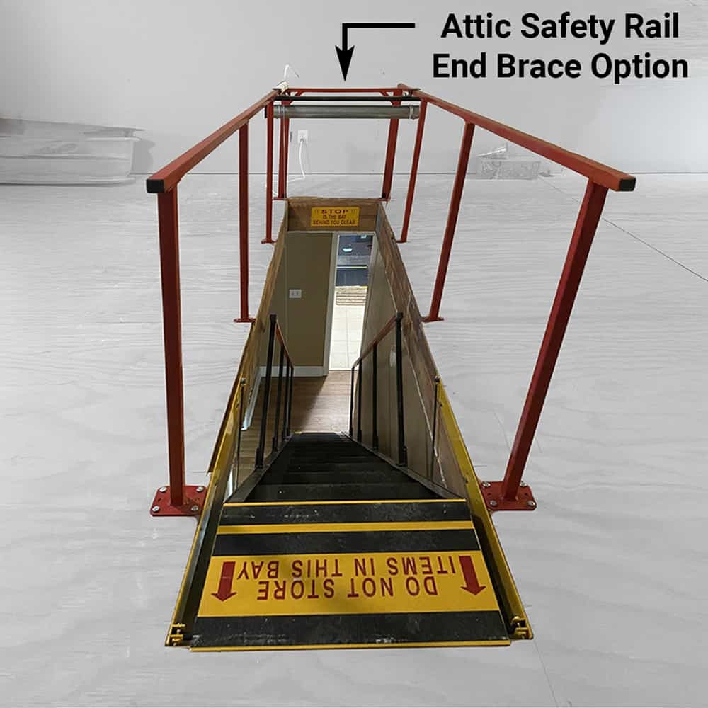 Majic Stair Safety Rail End Brace