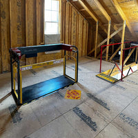 Majic Attic Lift System Raised Up In Attic With Majic Stair