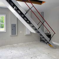Majic Attic Stair In Garage Side View