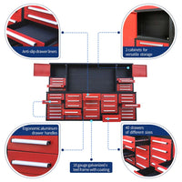 Modular Workstation Highlighting Anti Slip Drawer Liners Two Upper Cabinets Aluminum Handles
