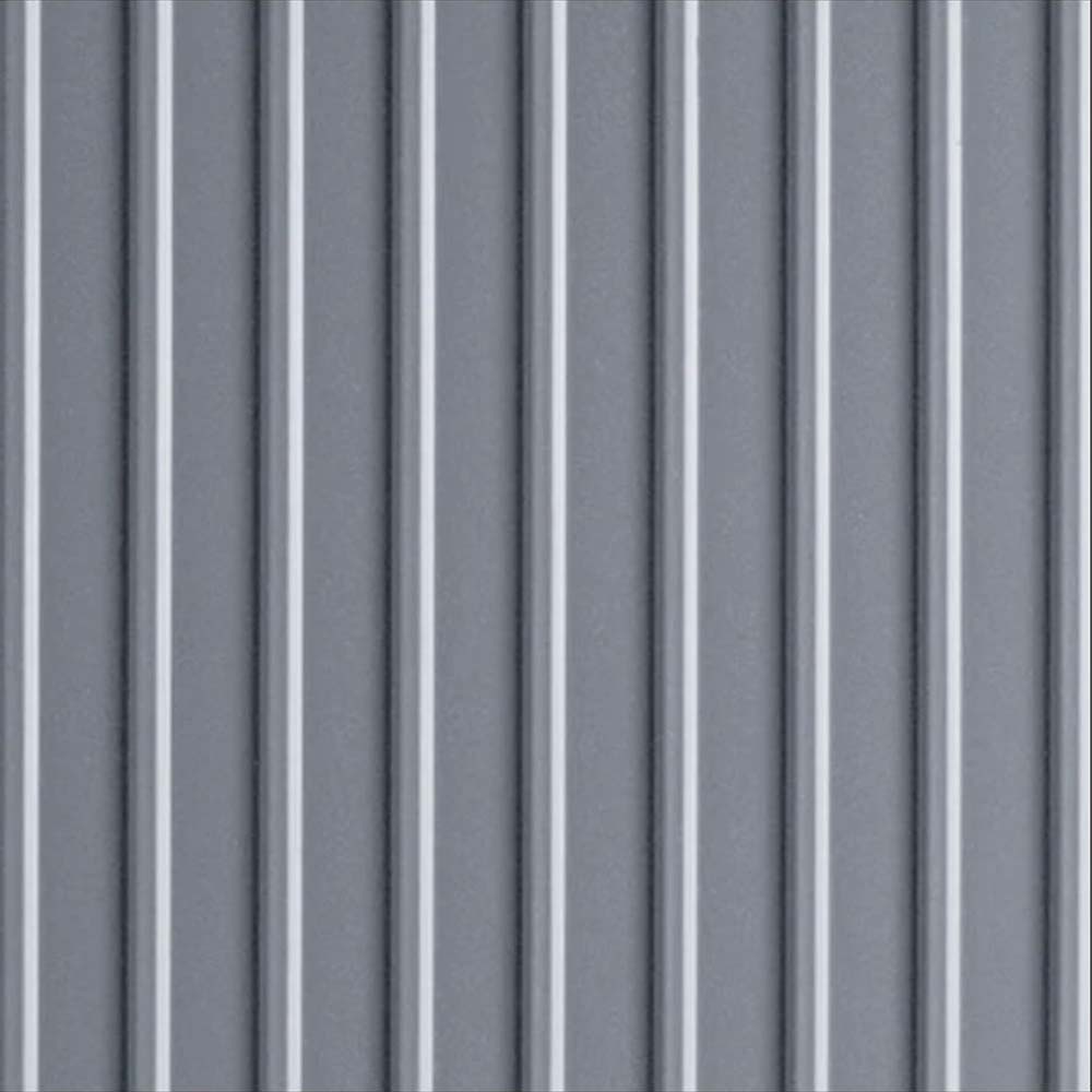 Motorcycle Mat With A Pattern Of Evenly Spaced Parallel Vertical Ridges In A Uniform Gray Color