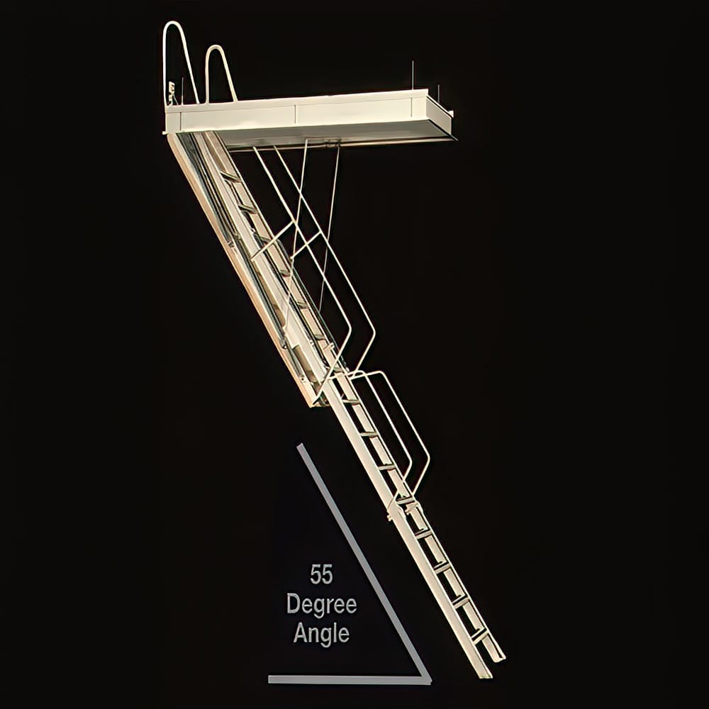 Motorized Attic Stairs With A 55 Degree Angle