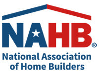 Logo of the National Association of Home Builders with a red, white, and blue color scheme.