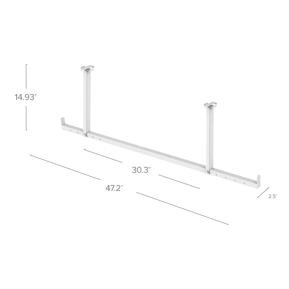 NewAge Hanging Bars VersaRac Pack Of 2 With Dimensions Of 14.93 In Height 30.3 In Length And 2.5 In Width