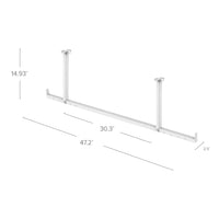NewAge Hanging Bars VersaRac Pack Of 2 With Dimensions Of 14.93 In Height 30.3 In Length And 2.5 In Width