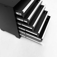 NewAge Pro 3.0 Series Garage Cabinet Set 6 Piece With Five Partially Opened Drawers