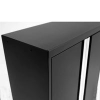 NewAge Pro Series 8 Piece Cabinet With Multi Function Cabinet And 84 In Worktop Featuring Two Vertical Handles On Its Front Door