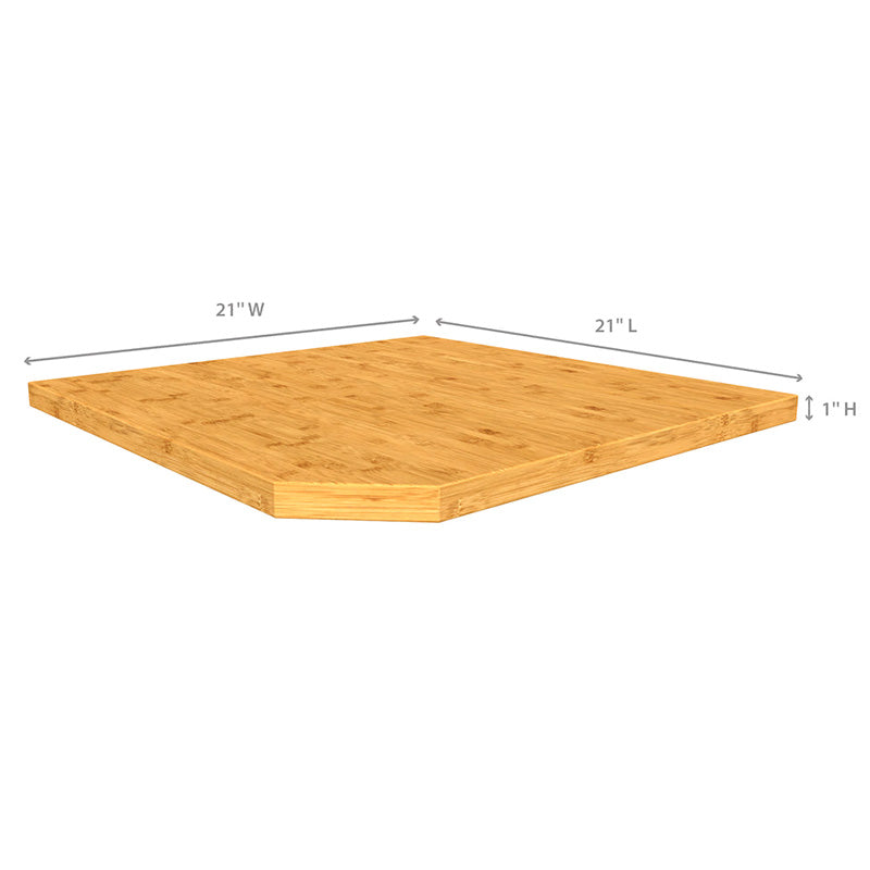 NewAge Products Bold Series Corner Bamboo Counter Worktop