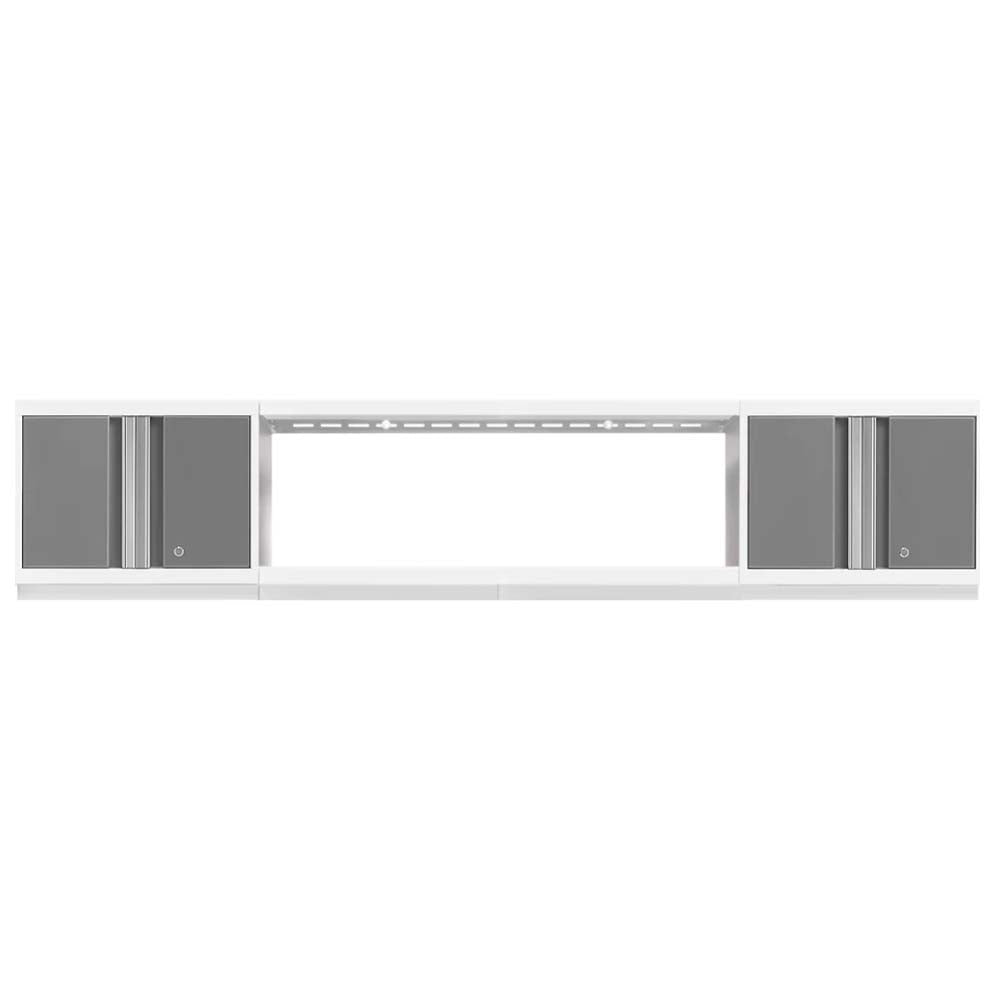 NewAge Wall Cabinet Set With 48 Integrated Display Shelf Bold 3.0 Series 3 Piece With An Open Center Section