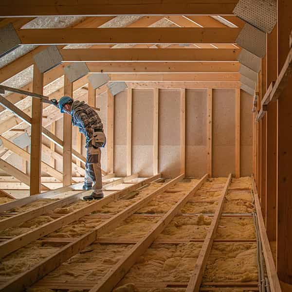 Attic framing construction