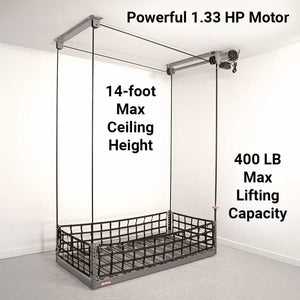 Hanging Storage Lift Overhead Garage Storage Lift Hoist, Heavy